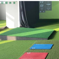 Golf Hitting Mat with 3D Slope for Swing Practice, Square/Octagonal