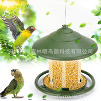 Automatic Transparent Plastic Outdoor Bird Feeder for Garden and Yard