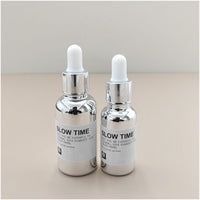 Electroplated Silver Glass Dropper Bottle for Essential Oils and Serums