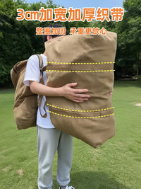Thickened Canvas Quilt Storage Bag Large Capacity Moving Luggage Tote
