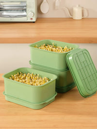 3-Pack Seed Sprouting Trays for Hydroponic Growing, Food-Grade Bean Sprout Germination Kit