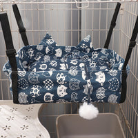 Cat Hammock Bed Hanging Basket for Cages, All Seasons Pet Swing Nest