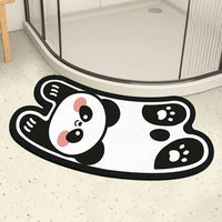 Diatomaceous Earth Animal Bath Mat - Non-Slip Absorbent U-Shaped Shower Room Floor Mat