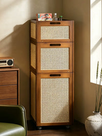 Stackable Rattan-Style Storage Box for Home Organization, Toys, and Clothes