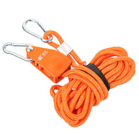 Reflective Guy Ropes with Pulley Adjusters for Camping Tents and Tarps