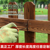 Outdoor Garden Wooden Fence Border Edging for Flower Beds and Yards