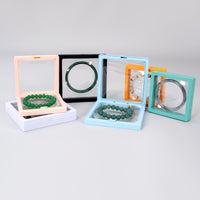 PE Film Jewelry Display Box Transparent Elastic Suspension Packaging for Bracelets and Necklaces