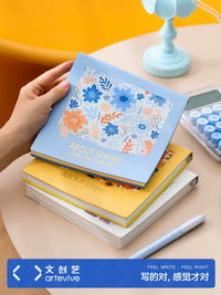Square Blank Flip Notebook for Sketching, Journaling, and Study Notes