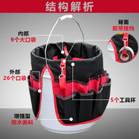 Multi-functional Hardware Tool Bag Thickened Large Capacity Garden Tool Storage Bag for Repair and Maintenance