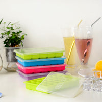 Summer Ice Cube Tray Silicone 15/24 Grids Multi-color Ice Mold for Home Kitchen Tools