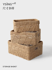Handwoven Storage Basket for Home Organization, Desktop Sundries, and Clothing Storage