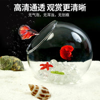 Aquarium Hideaway House with Glass Beads for Small Fish and Shrimp