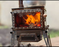 Mini Portable Wood Burning Stove for Outdoor Camping and Tabletop Use
