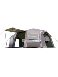 Inflatable Tunnel Tent for Outdoor Camping - 2 Rooms, 1 Living Area, Thickened, Rainproof