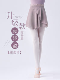 Adult Ballet Practice Skirt Chiffon Wrap Skirt with Tie for Dance Training