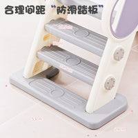 Kids Indoor/Outdoor Foldable Slide with Extended Chute for Toddlers and Young Children