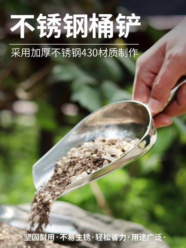 Stainless Steel Potting Scoop for Succulents and Potted Plants