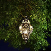Solar Baroque Lantern Projection Light Outdoor Garden Hanging Lamp Warm White