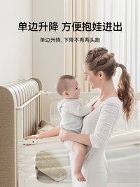 Infant Bed Rail Guard for Toddlers, Extra Tall Anti-Fall Bedside Protector, No-Drill Installation