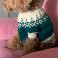 Christmas Pet Sweater for Small Dogs, Thick Knitted Warm Jacquard Pullover