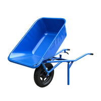 Heavy-Duty Single/Dual Wheel Garden Cart with Inflatable Tires for Farm, Construction, and Material Handling