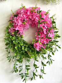 Artificial Hydrangea Wreath for Home Decor