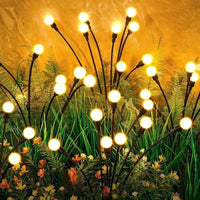 Solar LED Firefly String Lights for Outdoor Garden and Pathway Decoration