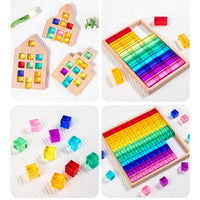 Acrylic Rainbow Building Blocks Creative Stacking Toy for Kids