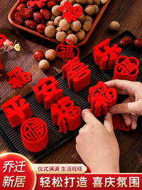 Mini Fu Character Stickers for New Home Decoration and Housewarming Ceremonies