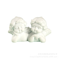 2025 New European Angel Resin Figurine for Car Dashboard & Desktop Decor