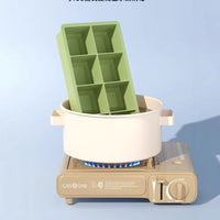 Ice Cube Tray with Lid, Small Square Ice Mold for Home Kitchen, Food-Grade Silicone Ice Maker