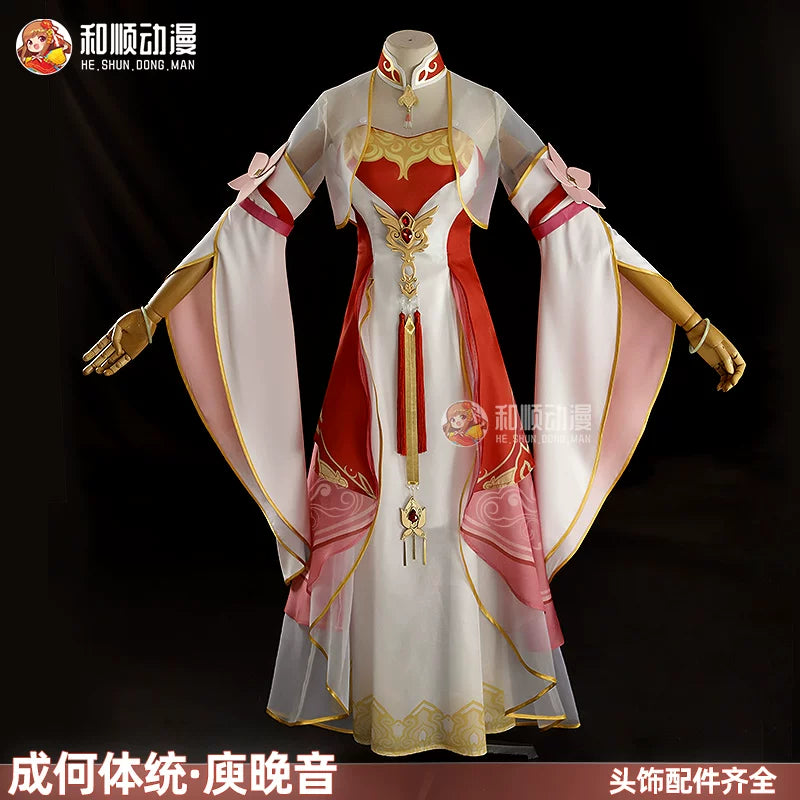 He Shun Anime Yu Wanyin Cosplay Costume Han Element Chinese Style Dress for Women