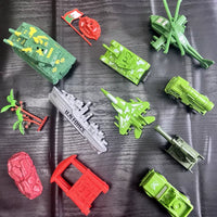 Military Vehicle and Soldier Playset for Kids - Tanks, Planes, and Artillery Models