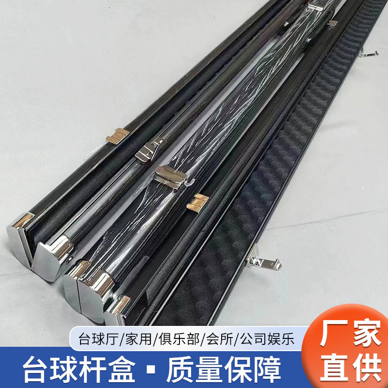 Premium Aluminum Alloy Billiard Cue Case Portable for English American Pool Cues