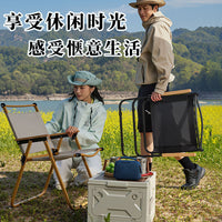 Portable Outdoor Camping Chair and Table Set, High-Back Folding Fishing Chair for BBQ and Picnic