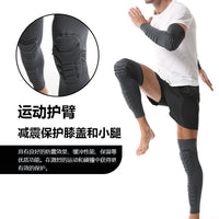 Padded Compression Knee Sleeve for Sports, Cycling, and Basketball - Breathable Honeycomb Anti-Collision Protection