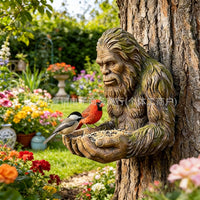 Bigfoot Tree Bird Feeder Outdoor Garden Decoration