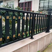 New Chinese Style Aluminum Alloy Balcony Guardrail Villa Courtyard Fence