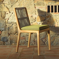 Outdoor Teak Rattan Woven Patio Furniture Set for Garden Balcony Villa