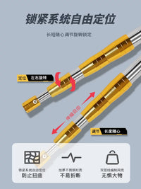 Multi-functional Telescopic Pole with Hook for Clothesline, Truck Tarps, Bird Cages, and More