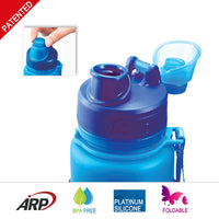 Foldable Silicone Sports Water Bottle for Outdoor Cycling and Fitness, Large Capacity