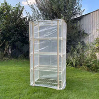 Mini Greenhouse with Multi-Tier Plant Stand for Seedling Propagation, Balcony & Patio