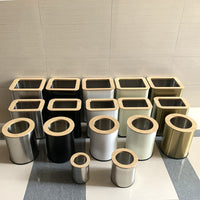 Minimalist Bamboo Lid Trash Can for Kitchen, Living Room, Bathroom, Bedroom, Office