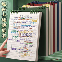 Detachable Coil Notebook with Flip Cover, B5 Vertical Handheld Journal, DIY Student Notepad