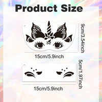 Kids Face Painting Stencils DIY Makeup Templates for Stage and Parties