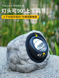 Solar Powered Rock Landscape Spotlights for Outdoor Garden & Yard Decor