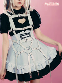 Lilim Cosplay Maid Dress with Scarf and Headwear