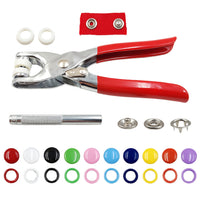 Colorful Snap Fastener Kit with Pliers Tool for DIY Crafting