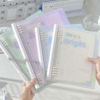 Wengu A5/B5 Soft Spine Detachable Loose-Leaf Notebook for Students, 360-Degree Flip, Aesthetic Design
