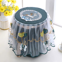 Air Fryer Dust Cover with Lace Trim for Kitchen Appliances